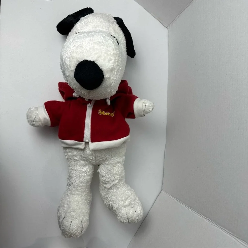 Peanuts Snoopy Macy's Hoodie Large Plush Pellet Stuffed Vintage 2006 - Picture 3 of 13